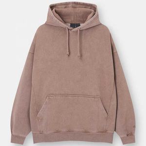 Custom logo Men's Washed Hoodies Boxy Fit Street Wear Heavyweight Cotton Pullover Hooded <b>Sweatshirts</b> <b>Vintage</b> Hoodie for Men - Product Image 4