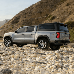 Cubierta de lona ligera y resistente a los rayos UV para camioneta de pesca <span class=keywords><strong>Chevrolet</strong></span> Colorado (Slant Back + Side Step) - En stock - Product Image 3