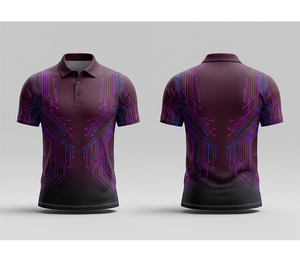 Fashion Printed Full Sublimation Polo Shirt Casual Sportswear Durable Stitching for Men Women Youth Quick-Dry Dry-Fit Active Pol - Product Image 2