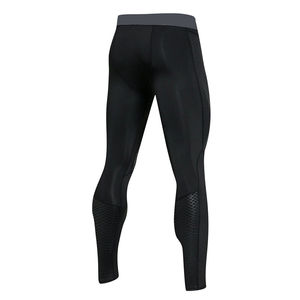 Leggings de compression pour l'entraînement, en Spandex et Polyester, taille élastique, pour la gym, la course, le yoga, les sports, avec logo personnalisé, antibactériens, OEM - Product Image 3