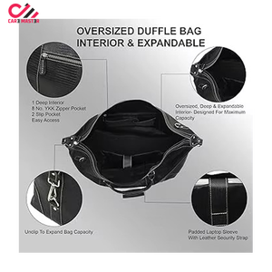 Custom Gym Duffel Bag for Travel and Sports Use ew Hot Selling High Quality and Casual wear Leather Duffle Bag - Product Image 5