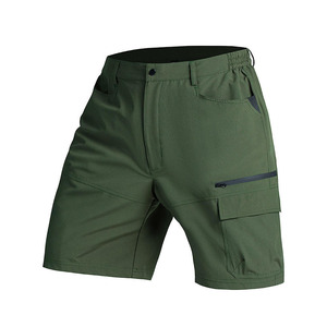 Men Quick Dry Spandex/Cotton Cargo <b>Shorts</b> Breathable Outdoor Work <b>Shorts</b> Multiple Pockets Mid Waist <b>Zipper</b> Fly Athletic - Product Image 4