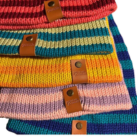Patchs en cuir, faits à la main, personnalisés, tricot et Crochet