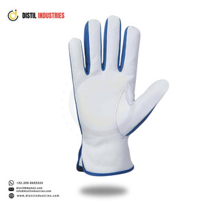 ถุงมือหนังแพะนิรภัย Distil Industries 8 ออนซ์ แบบเรียบ กันลื่น ปลายแขนตรง สำหรับงานทั่วไป ป้องกันแรงกระแทก - Product Image 5
