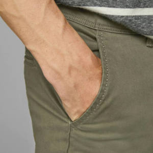 Pantalones Chinos de Algodón 100% Nuevos de Marca, Corte Slim Recto, Formales e Informales, Tela Oxford Antiarrugas y Transpirable para Hombre, Lavados - Product Image 3