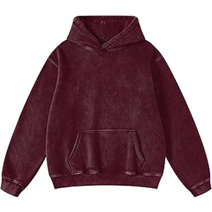 Hoodie d'hiver surdimensionné de haute qualité 500 GSM, coupe de luxe, sans cordon, 100 % coton molletonné - Product Image 1