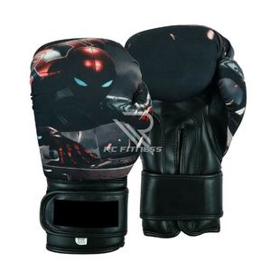 Guantes de Boxeo de Cuero de Alta Calidad en Oferta, con Logotipo Personalizado, de Piel de Vaca, para Adultos, Entrenamiento Tailandés, Antideslizantes, con Cierre de Gancho y Bucle RC - Product Image 1