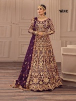 Robe de mariée Anarkali de qualité supérieure avec broderie lourde pour filles et femmes disponibles en vrac
