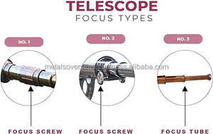 Telescopio de latón hecho a mano moderno de alta calidad con soporte de trípode en negro para laboratorios de ciencias náuticas con fines educativos - Product Image 5