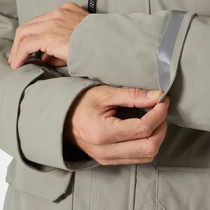 Men's Hooded Jacket Long Sleeve <b>Waterproof</b> Solid Color Casual <b>Winter</b> <b>Coat</b> with Zipper Closure and Pockets - Product Image 4