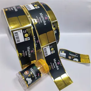 Autocollants personnalisés avec logo UV, autocollants en vinyle thermocollant en métal argenté, imperméables, adhésifs de qualité supérieure - Product Image 1