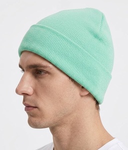 Bonnet en tricot côtelé pour homme, chaud pour l'hiver, broderie personnalisée, OEM, vente en gros, fabricant de couvre-chefs - Product Image 1