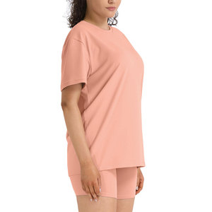 Oem Service Women's Shorts <b>Sets</b> Skin Friendly Sweat Absorbent Uv Protection With Customizable Designed Logo 2 Piece Shorts <b>Sets</b> - Product Image 3