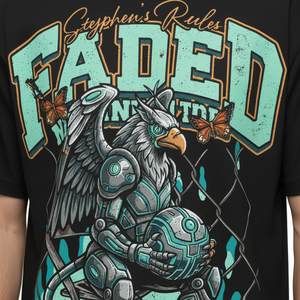 T-shirt imprimé pour homme avec logo personnalisé inspiré de la mode streetwear, confort décontracté avec coton délavé à l'acide - Product Image 4