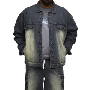 Chaqueta Vaquera para Hombre Talla Grande, Tela al por Mayor, Personalizable, Muestra Gratuita, Mejor Calidad - Product Image 1