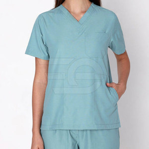 Hospital Scrubs Medical Uniform <b>Set</b> Breathable Soft Comfortable <b>Doctor</b> Nurse Clinic Workwear Top Pants - Product Image 3