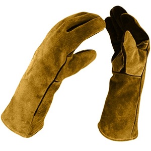 Guantes de Trabajo Unisex de Cuero, Resistentes a Cortes, Resistentes al Calor, Antideslizantes, Impermeables, de Dedo Completo, para Uso en Exteriores, Mecánica y Soldadura - Product Image 1