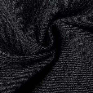 Veste en jean noire pour homme, col rabattu décontracté, coupe classique, fermeture à boutons simple, veste en coton tissé pour l'automne - Product Image 5