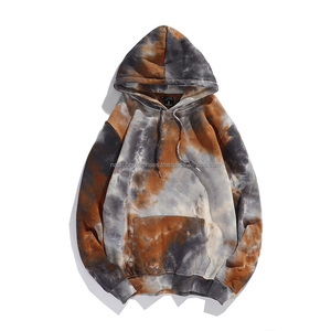 Sweat à capuche en molleton 100% coton de haute qualité avec design tie-dye personnalisé pour unisexe, vente en gros - Product Image 4