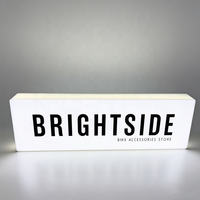 Boîte à lumière LED miniature personnalisée, boîte à lumière de bureau en acrylique, boîte à lumière pour la publicité dans les chambres, les bars, les marchés, les cafés, affichage de boîte à lumière LED