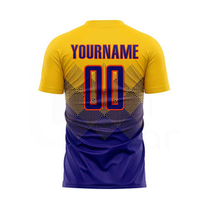 Uniforme de football de haute qualité 100% polyester respirant léger à séchage rapide Couleurs personnalisées Maillot Short Uniformes d'équipe Unisexe - Product Image 6