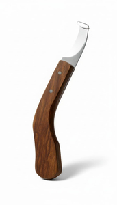 Cuchillo de Herrador Japonés de Acero Inoxidable de Doble Filo Afilado con Mango de Madera Liso Hecho de Materiales Premium para Diestros - Product Image 3