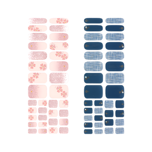 Gel <b>Nail</b> Wraps Korea OEM ODM Fully Cured Non-Toxic Self-Adhesive 30 Pieces French Tip <b>Nail</b> Strip Manufacturer Shy Flower - Product Image 3