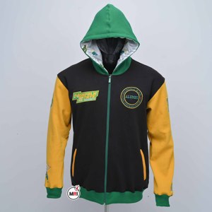 Chaqueta de lona marrón para hombre con cuello mandarín, cierre de cremallera, estilo casual para invierno, corte regular, material de poliéster, color sólido. - Product Image 5