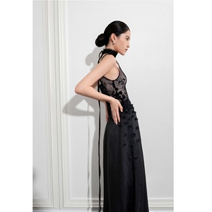 Vestidos Casuales Modernos de Alta Costura, Vestido Largo Transparente LUMINA, Sin Mangas, Corte en A, Vestidos Formales Largos para Mujer en Vietnam - Product Image 2