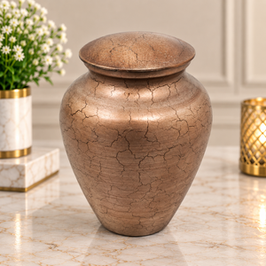 Urne funéraire en métal vert émeraude avec finition texturée, couvercle à bordure argentée, pour cendres de crémation, souvenir commémoratif, récipient funéraire - Product Image 5