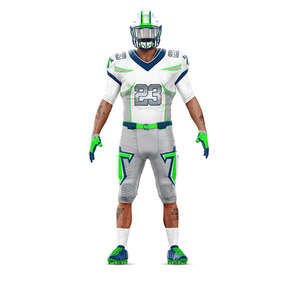 Conjunto de Uniforme de Fútbol Americano Personalizado, Impresión por Transferencia de Calor, Poliéster/Algodón, Unisex, Cintura Elástica, Número de Equipo Personalizado para - Product Image 5