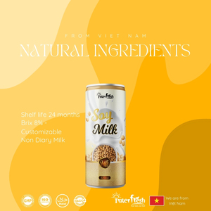 Puré de Almendras Fresco Exprimido de 320 ml, Sin Lácteos, Interfresh, Fabricante de Bebidas de Vietnam, Servicio Global OEM ODM, Buen Precio, Vietnam - Product Image 3