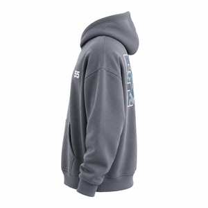 เสื้อฮู้ดดี้สตรีทแวร์พรีเมียมรุ่นล่าสุด ไซส์ใหญ่พิเศษ สำหรับผู้ชาย ผ้าฝ้ายฟลีซหนานุ่ม รับทำโลโก้ตามสั่ง ผู้ผลิตแบรนด์ส่วนตัว - Product Image 3