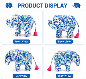 Elephant Dog Plush <b>Toy</b> Soft Stuffed Animal Pet Chew <b>Toy</b> Squeaky Puppy <b>Toy</b> Cute <b>Interactive</b> OEM Wholesale - Product Image 4