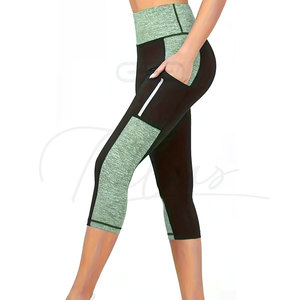 Professional Manufacturer High Quality Slim Fit Women Capri <b>Leggings</b> Solid Plus Size Tummy Control Breathable Elastic Waist 2026 - Product Image 6