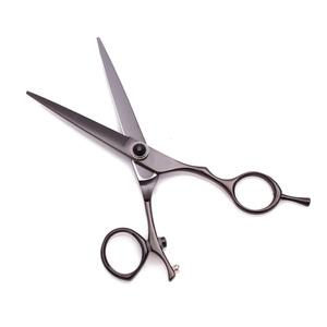 High Quality Hair Scissors Professional Cutting Scissors 5.5 to 7.5 440C Thinning Scissors Swivel Thumb Sharp <b>Blade</b> Tip Black - Product Image 4