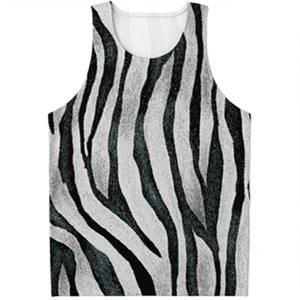 Camiseta sin mangas con estampado de leopardo 3D para hombre, chaleco informal de moda para baloncesto de secado rápido, ropa de gimnasio, tops masculinos, ropa deportiva para hombre - Product Image 1