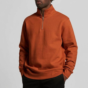 Sweat-shirt minimaliste à col zippé, pull en molleton premium, streetwear, vêtements personnalisés à marque privée pour les marques et les boutiques de mode - Product Image 6