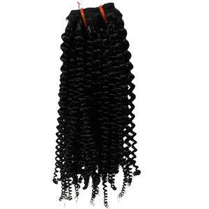 Extensions de cheveux humains vierges indiens Remy, double trame, bouclés italiens, afro crépus, ondulations naturelles, lots en gros à prix avantageux - Product Image 3