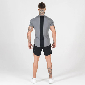 T-shirt d'été pour homme à séchage rapide, coupe ample, respirant, en maille, pour la course, le fitness et l'entraînement, couleur unie - Product Image 4