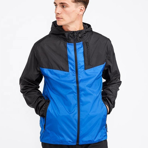 Veste matelassée personnalisée pour homme en toile bleu marine, polyester/nylon, imperméable, écologique, coupe-vent, fermeture éclair, col montant - Product Image 6