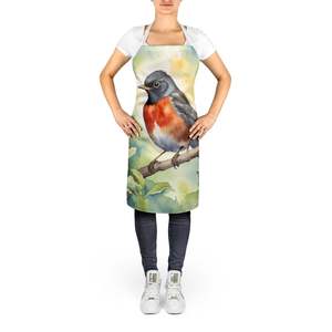 Wisconsin American Robin Unisex Large Multicolor <b>Kitchen</b> <b>Apron</b> for Cooking Baking Crafts Gardening-for Adults Both Men <b>Women</b> - Product Image 2