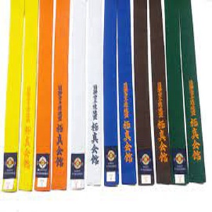 Ceintures d'entraînement d'arts martiaux Kyokushinkai personnalisées, 100% coton, unisexe, grande taille, avec couleurs personnalisées - Product Image 3