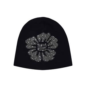 Bonnet personnalisé en strass unisexe en coton spandex de haute qualité avec logo personnalisé, bonnet d'hiver tendance, bonnet brillant - Product Image 1