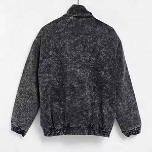 Eco Friendly Women Denim Jacket 100 Cotton <b>Jeans</b> Coat Frayed <b>Button</b> Up Casual Winter Denim Jacket OEM Supplier - Product Image 4