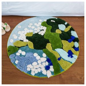 Tappeti 3D Colorati a Cartoni Animati Super Morbidi per Camera da Letto, Tappetini Antiscivolo con Bellissimi Fiori Carini per Camera da Letto - Product Image 6