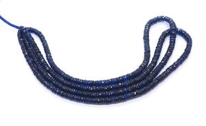 Cuentas facetadas de zafiro azul natural en forma de neumático de 5-6 mm, cuentas de piedras preciosas de zafiro en forma de rueda para la fabricación de joyas, 18 pulgadas. - Product Image 5