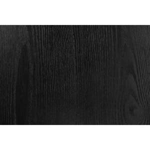 Mesa de comedor redonda única de 1 pieza con base de madera negra en forma de cono estilo informal moderno - Product Image 2