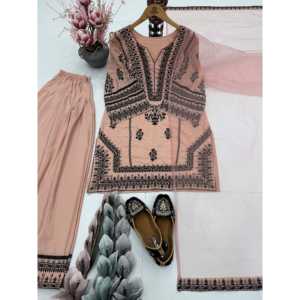 Hermosa Ropa India y Pakistaní para Fiestas, Top con Parte Inferior y Dupatta - Product Image 1