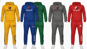 Custom Logo Printed Breathable Winter Men Tracksuit Hoodie Set 100% Cotton Solid Fleece Sporty Casual Jogging <b>Suit</b> - Product Image 6